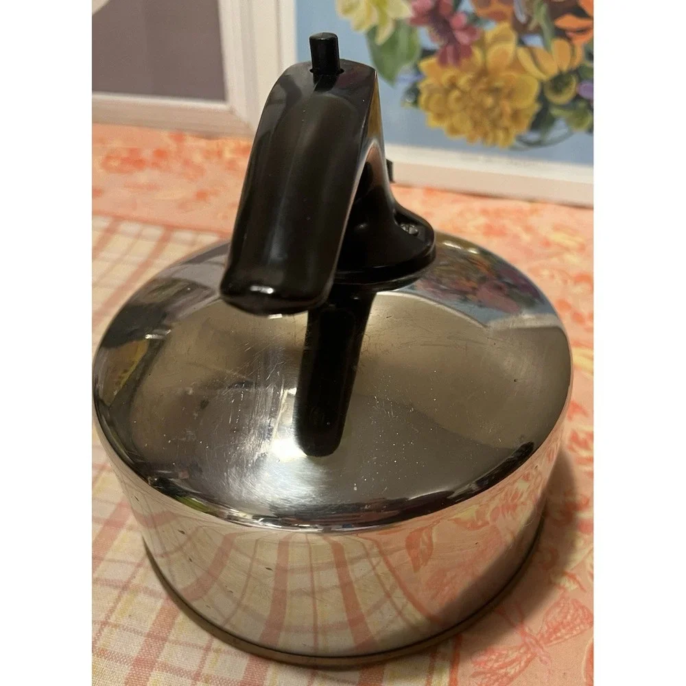 VTG Paul RevereWare 1801 Whistling Tea Kettle Pot Copper Bottom‎ 1 Qt CU18 China